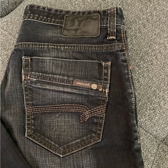 Mavi Martin Men Jeans Straight Mid Rise Washed Black 32/34 - Picture 8 of 10